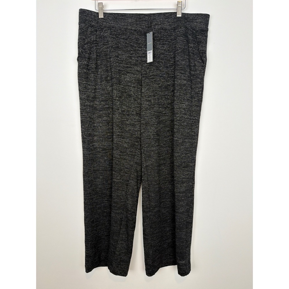 NWT Chico's Zenergy Soft Essentials Pants XL Petite Black Wide Leg Loungewear